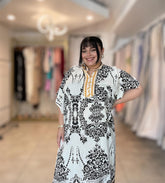 Yellow & black tunic